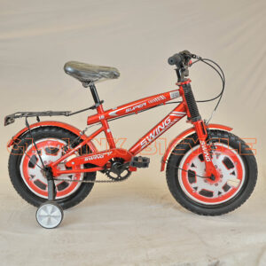 Swing BMX Kids Bike Size 16 – Durable Steel Frame, Wheel-Caps, Back-Seat & Kids-Safe Design