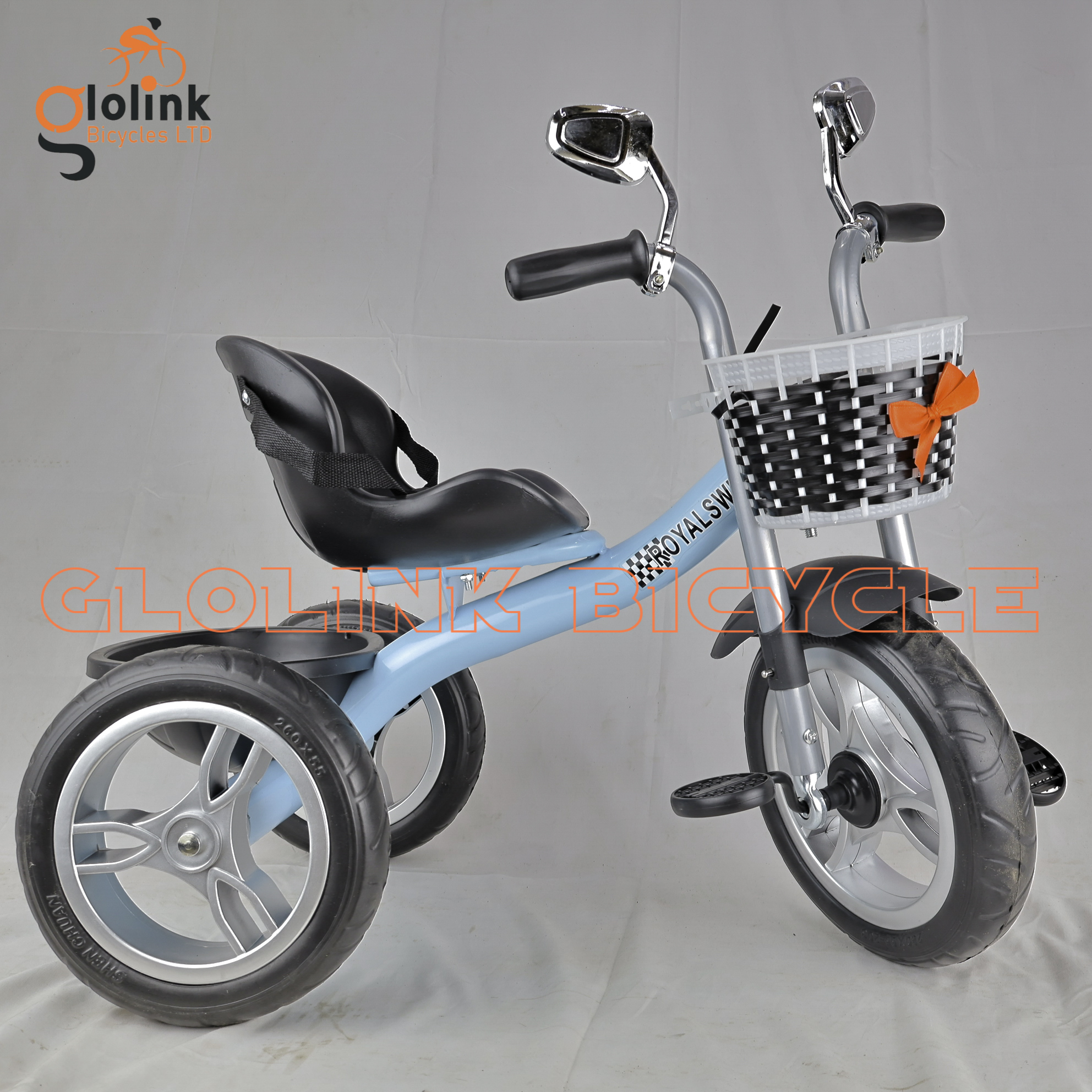 Quality Kids Tricycle with Seatbelt, Baskets & Side Mirrors – Ages 1.5 to 4 Years - Image 2